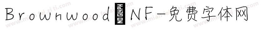 Brownwood NF字体转换
